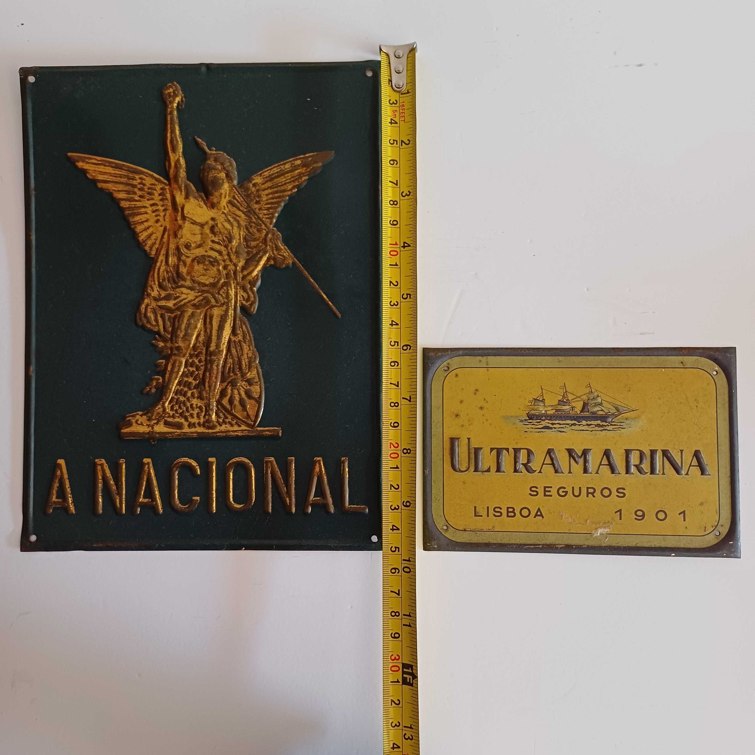 Placas/chapas publicitárias