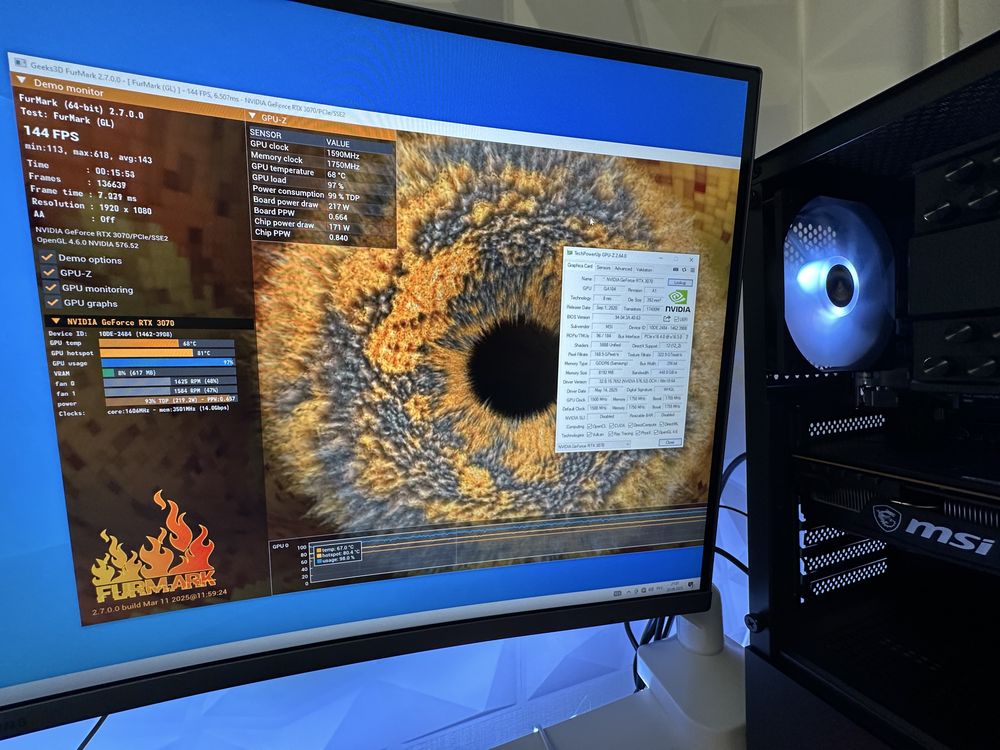 ПК rtx3070 Ryzen 5 5500 32 gb ddr4 ssd m2