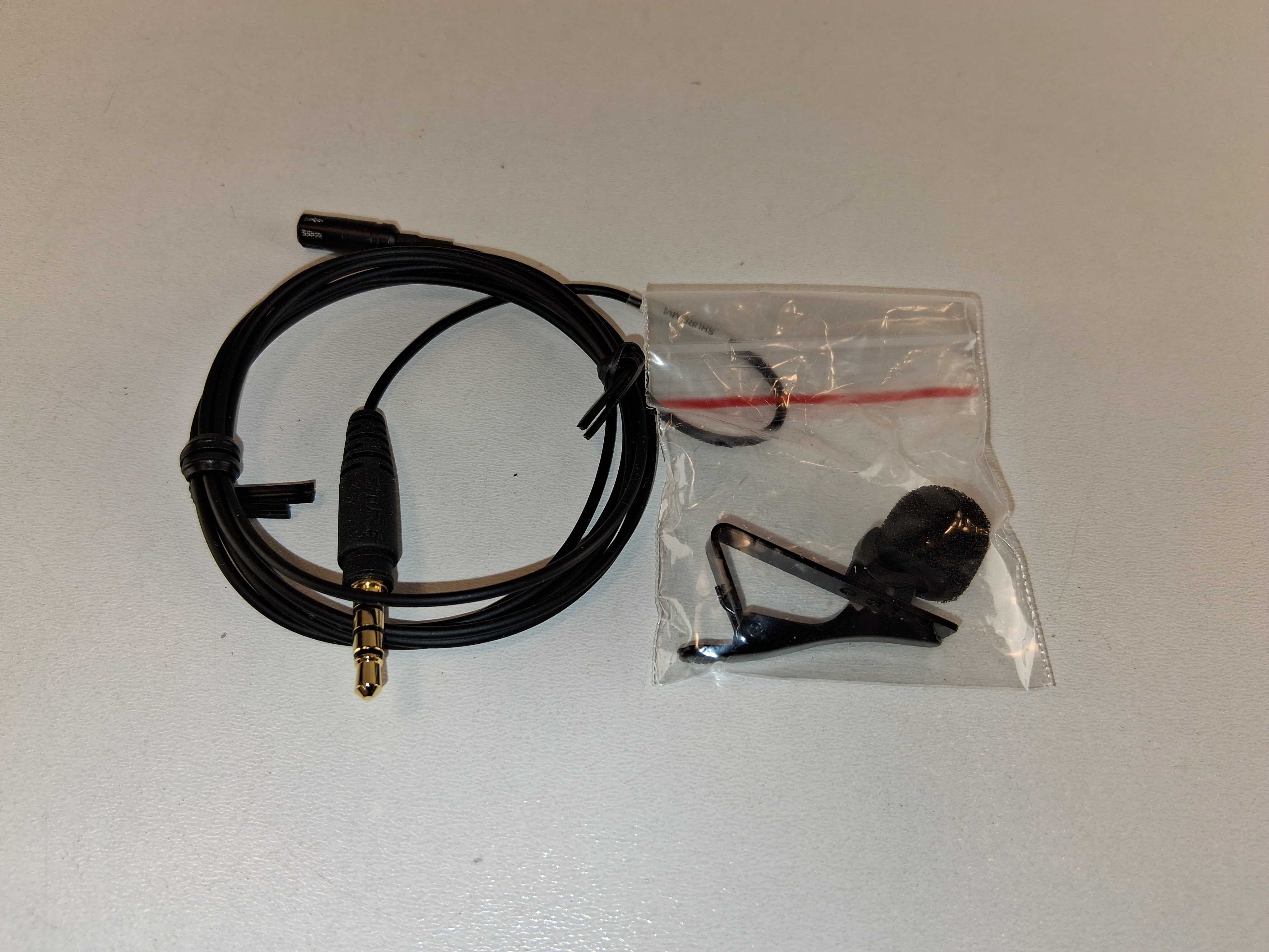 C038 Mikrofon Krawatowy Shure MVL Clip-On 3.5mm Do Vlogowania