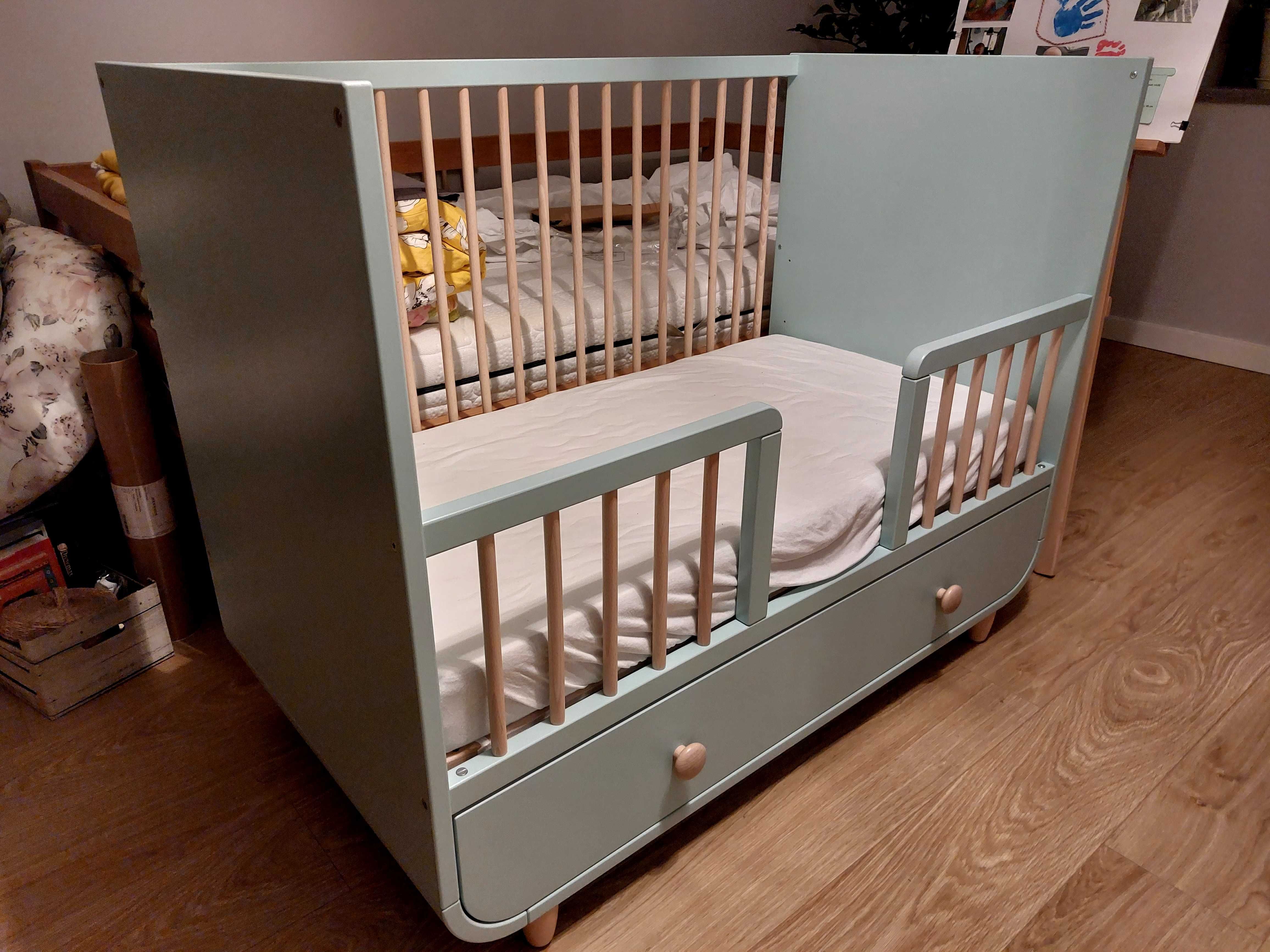 Łóżeczko turkus ikea MYLLRA