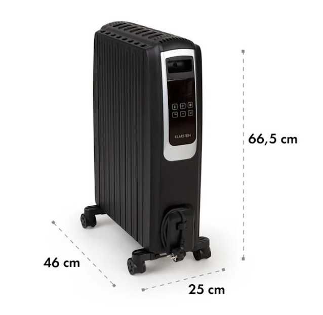 Масляный радиатор  обогреватель обігрівач Klarstein Thermaxx Noir