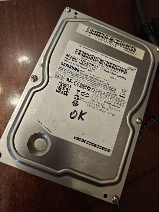 Жесткий диск Samsung 250GB 7200rpm 8MB HD250HJ SATA II