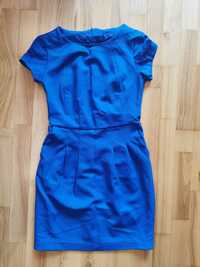 Sukienka śliczna kobaltowa r. 36