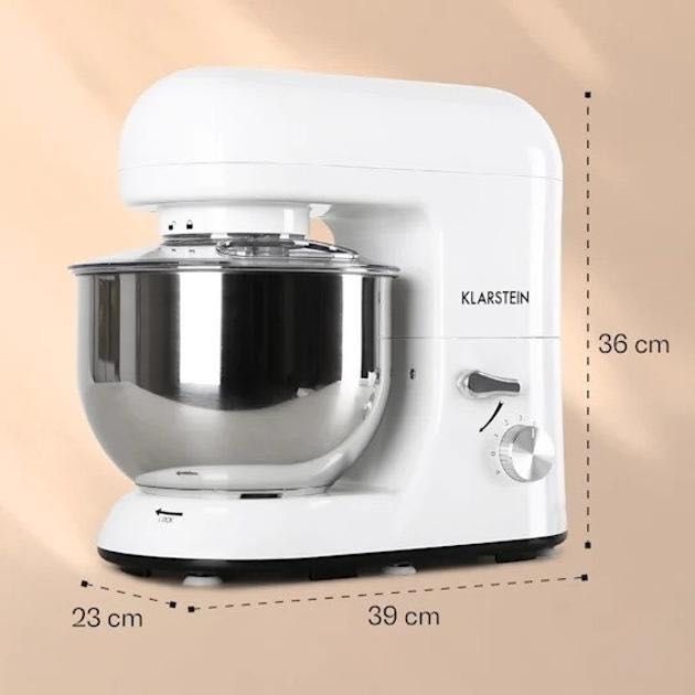 Кухонный комбайн тестомисс  Bella 2000 Вт/2,7HP  5 л(белый)Германия