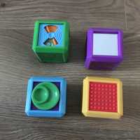 Kostki edukacyjne sensoryczne Fisher Price, zabawka edukacyjna