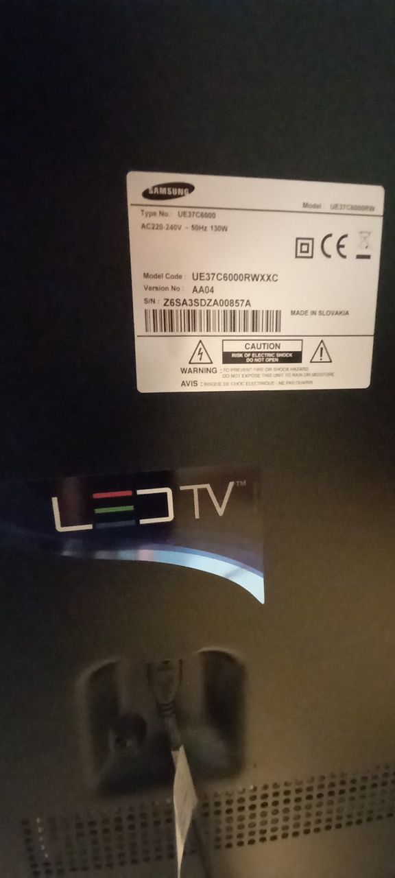 TV LED Samsung - UE37C6000RW