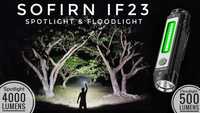 Lanterna Sofirn IF23 4000lm spotlight com floodlight e RGB full led