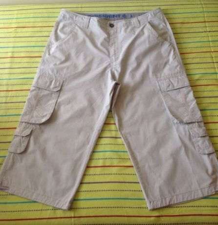 Corsários / calções / bermudas de homem L bege / beige