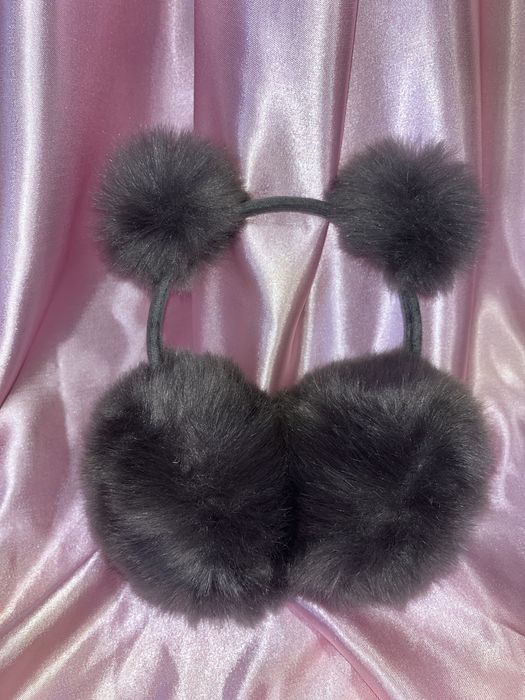 Меховые зимнии теплые наушники на девочку