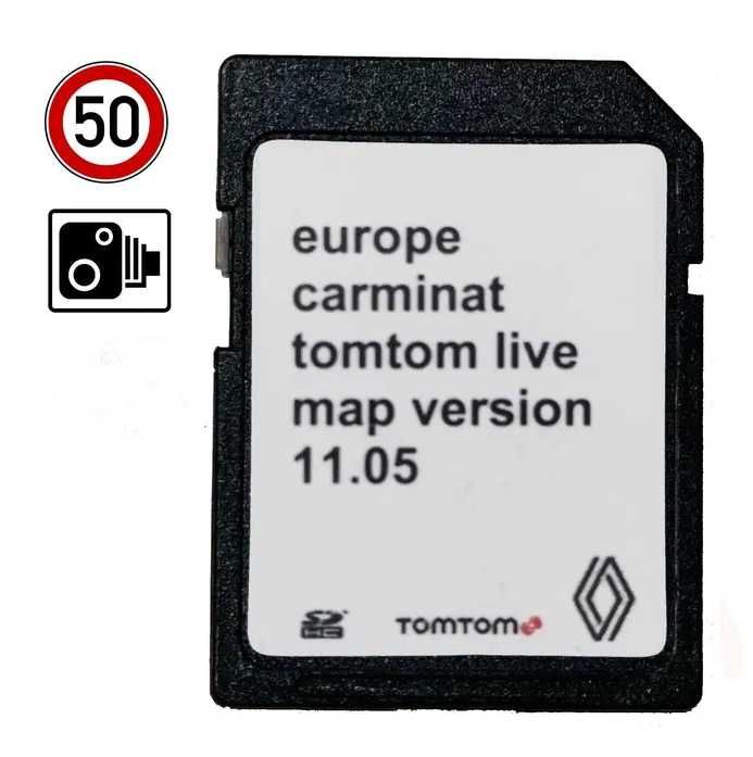 RENAULT Cartão SD GPS TomTom LIVE Carminat Mapa + Radares V11.05 2023