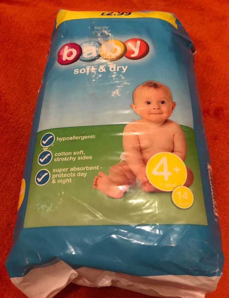 Пiдгузки Baby 4+, памперси 4 maxi