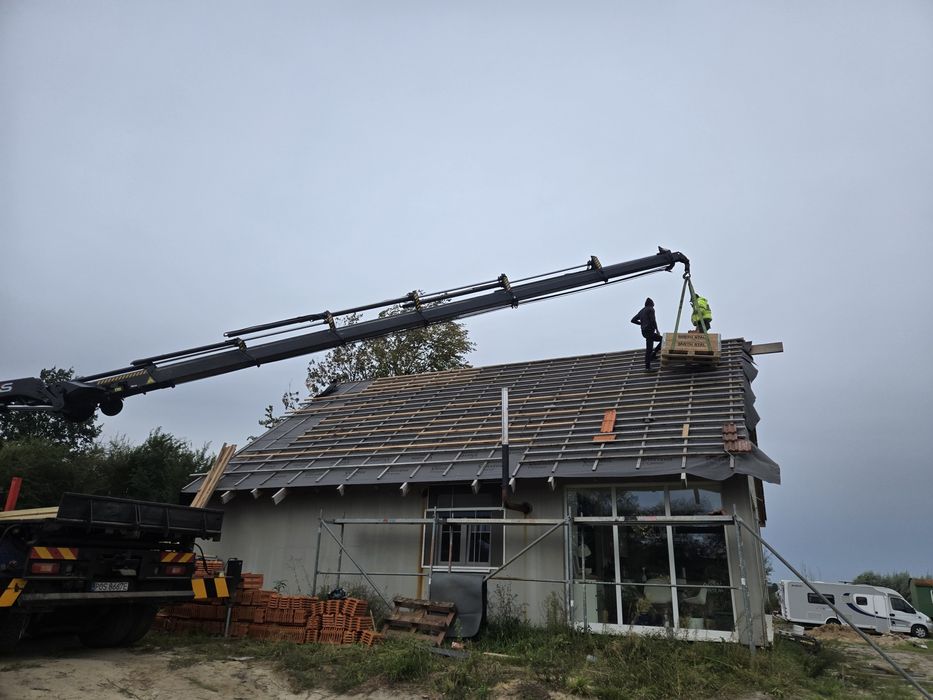 Usługi dźwigowe 55T Hds 12ton  podnośnik koszowy   hds walec kontenery