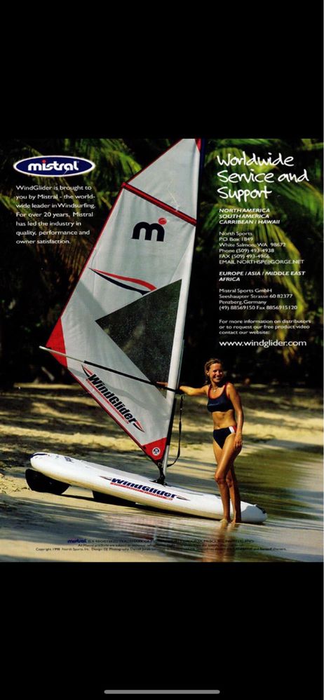 Windglider 4 w 1 Mistral SUP kajak windsurfing ponton