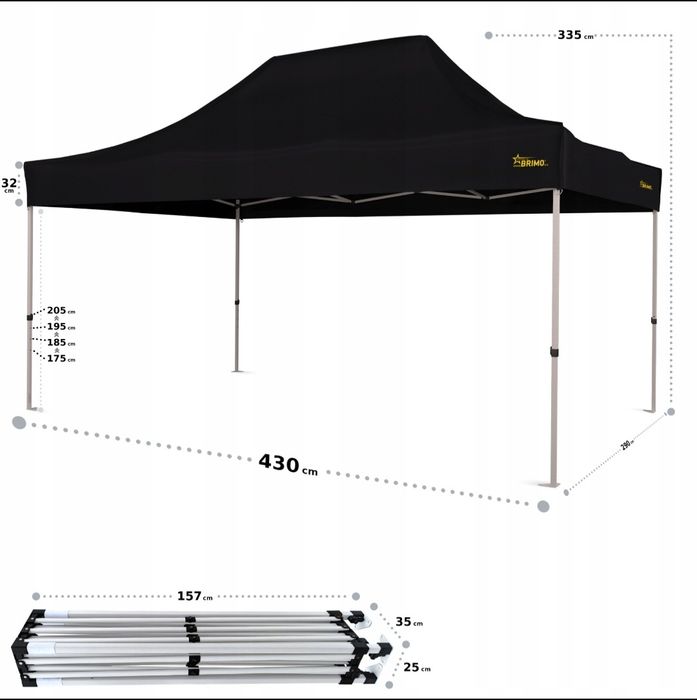 Pawilon Ogrodowy Reklamowy 3x4,5m Economic Star