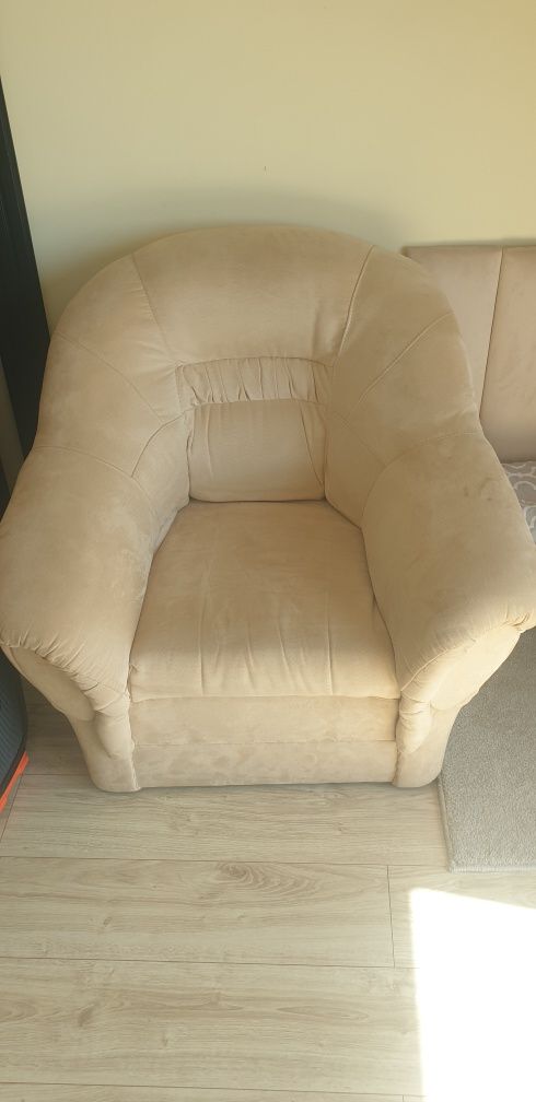 Sprzedam wypoczynek narożnik fotele sofa zestaw beżowy
