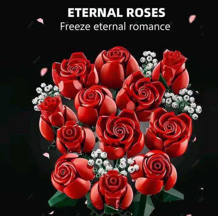 Конструктор Bouquet of roses(з коробкою)  ‼️ НОВИЙ