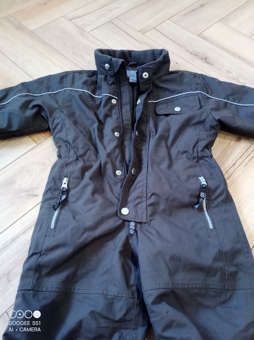 Kombinezon zimowy, dziecinny, chłopięcy, brązowy H&M róż.92