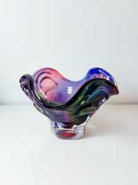 Taça em vidro de murano multicolorido - centro de mesa ou fruteiro
