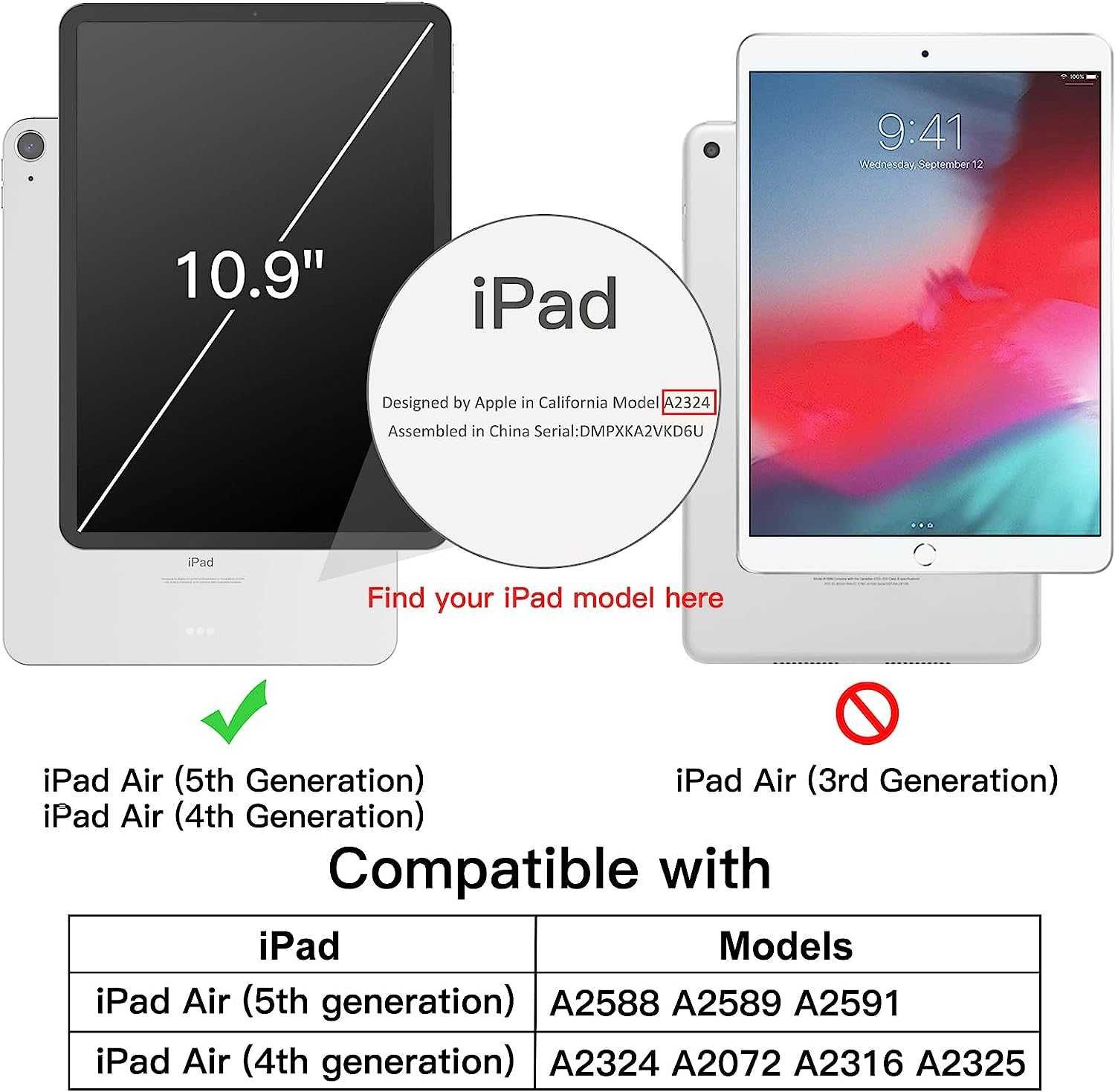 JETech Etui iPad Air 5/4 10,9" 2022/2020