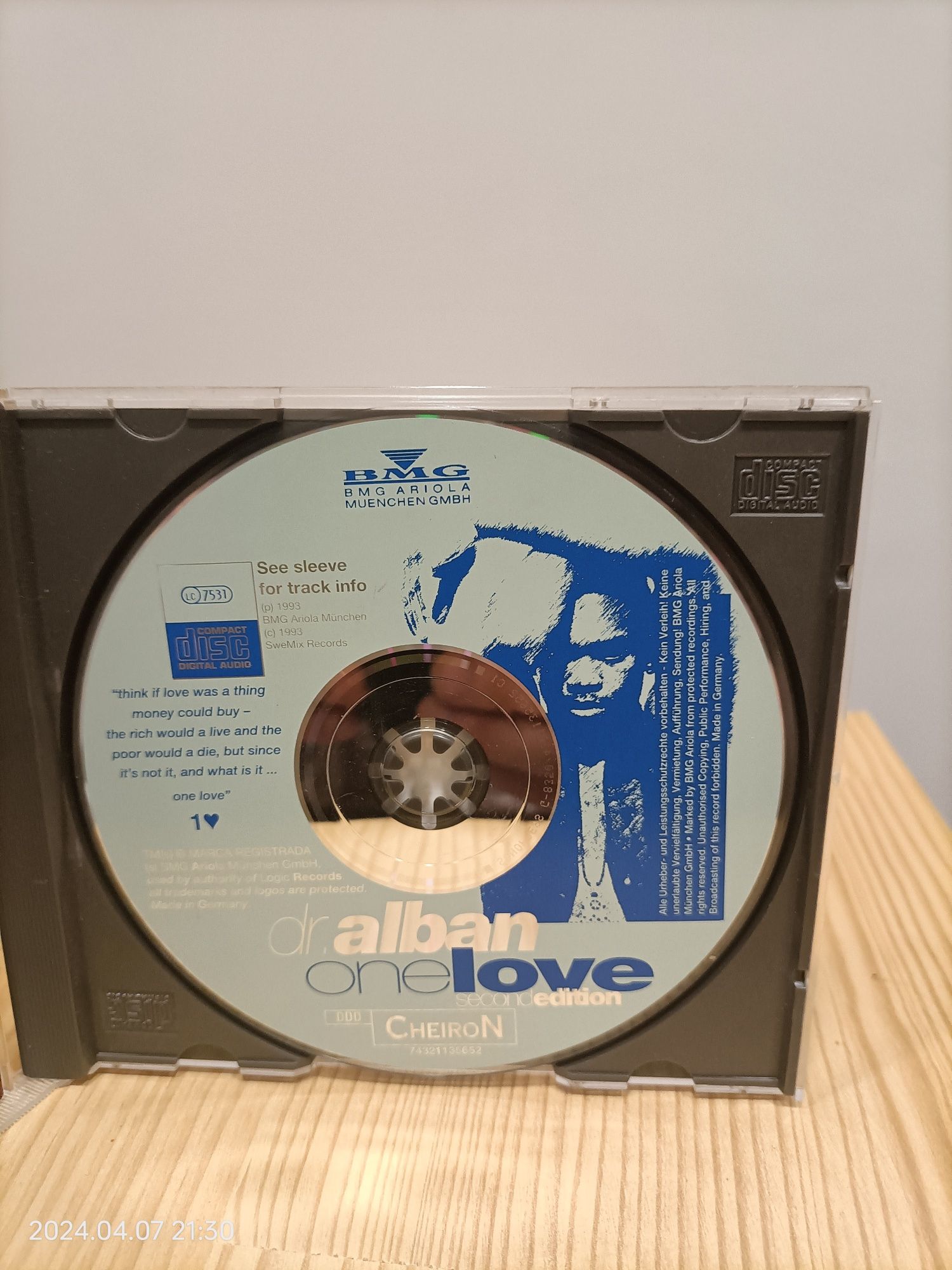 Dr.Alban - One love cd