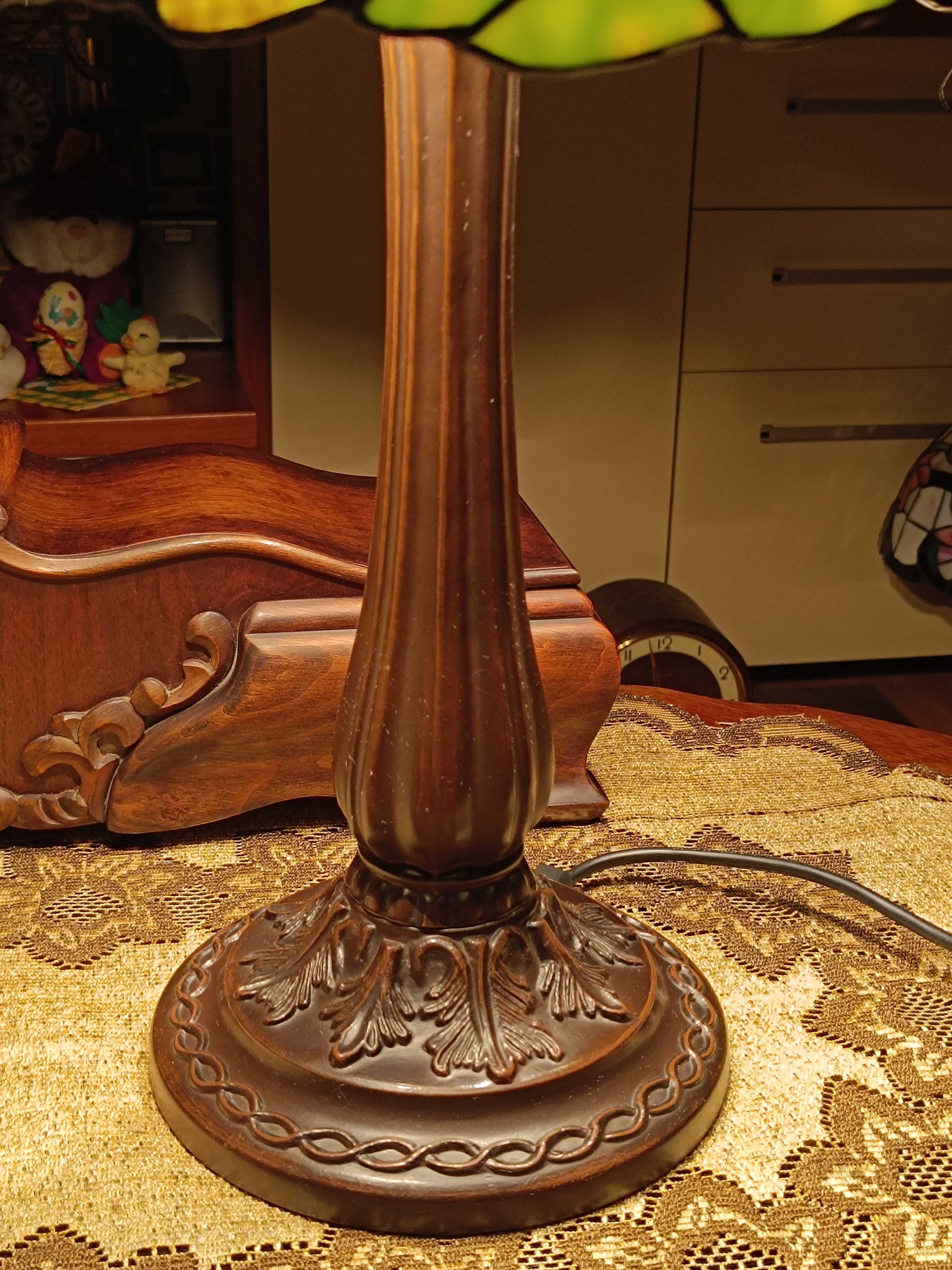 Kolekcjonerska Lampa ,,Tiffany" duża kwiaty dla pasjonatów