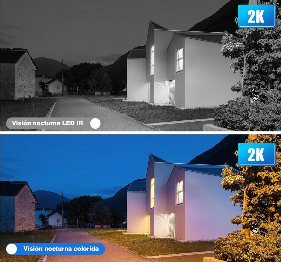 Câmara de segurança solar sem fios para exteriores