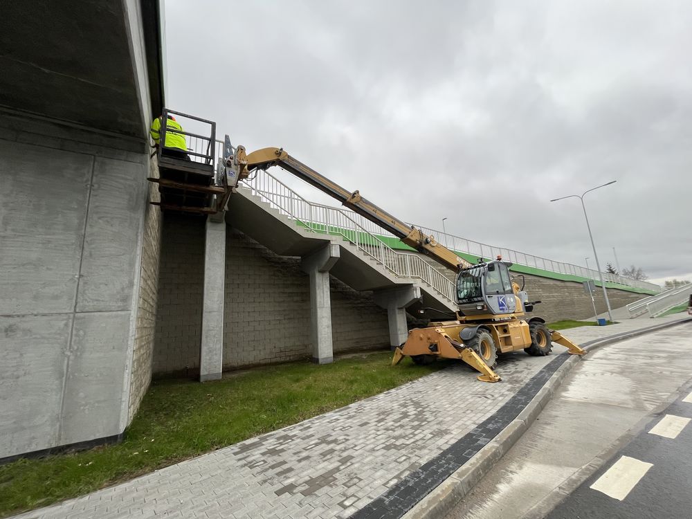 Wynajem ładowarki teleskopowej załadunek rozładunek kosz 4t, 17m