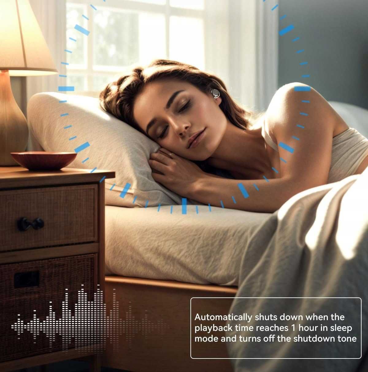 Zestaw słuchawkowy do spania ANS-TEN Bluetooth 5.3 + EDR