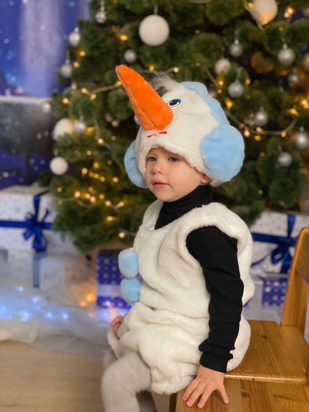 Детский карнавальный  костюм снеговика