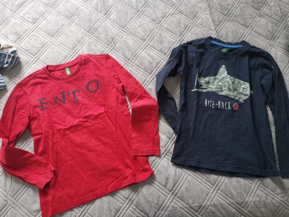 Koszulka t-shirt bluzka z długim rękawem rozm. 122-128 duzo koszulek b