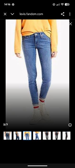 Жіночі джинси Levi's 710 Super Skinny.W24 L32