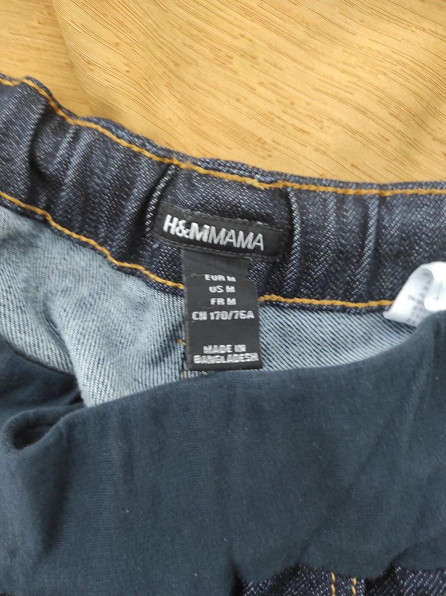 Świetne spodnie jeansy ciążowe H&M Mama r. M