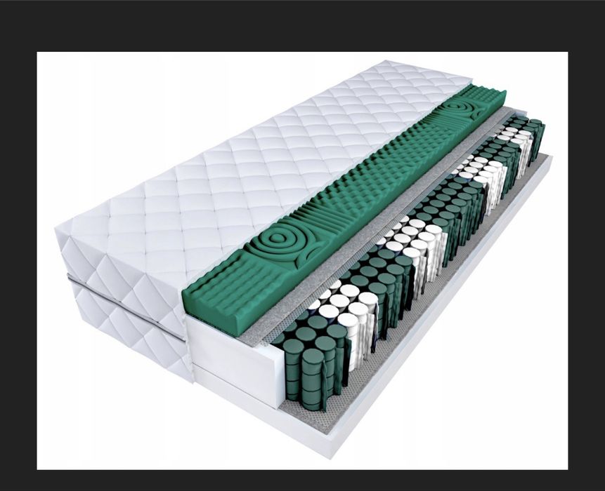 Materac kieszeniowy PRESTIGE LUX 140x200 MASUJĄCY profilowany 20cm