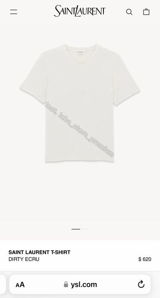 Saint Laurent YSL unisex футболка майка