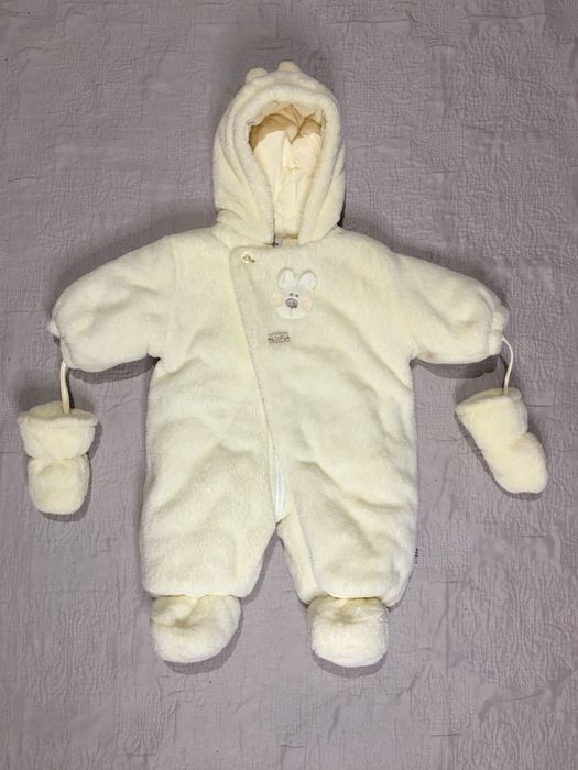 Zimowy kombinezon dziecięcy, r. 62/68, dla dziewczynki i chłopczyka