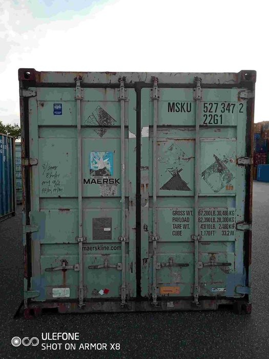 Tanio kontener ze zdjęć 20 DC używany 6 m dł