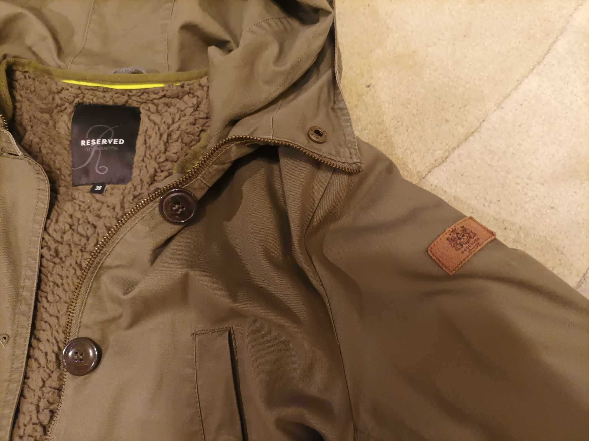 Parka z odpinanym ociepleniem, khaki, Reserved, roz. 38