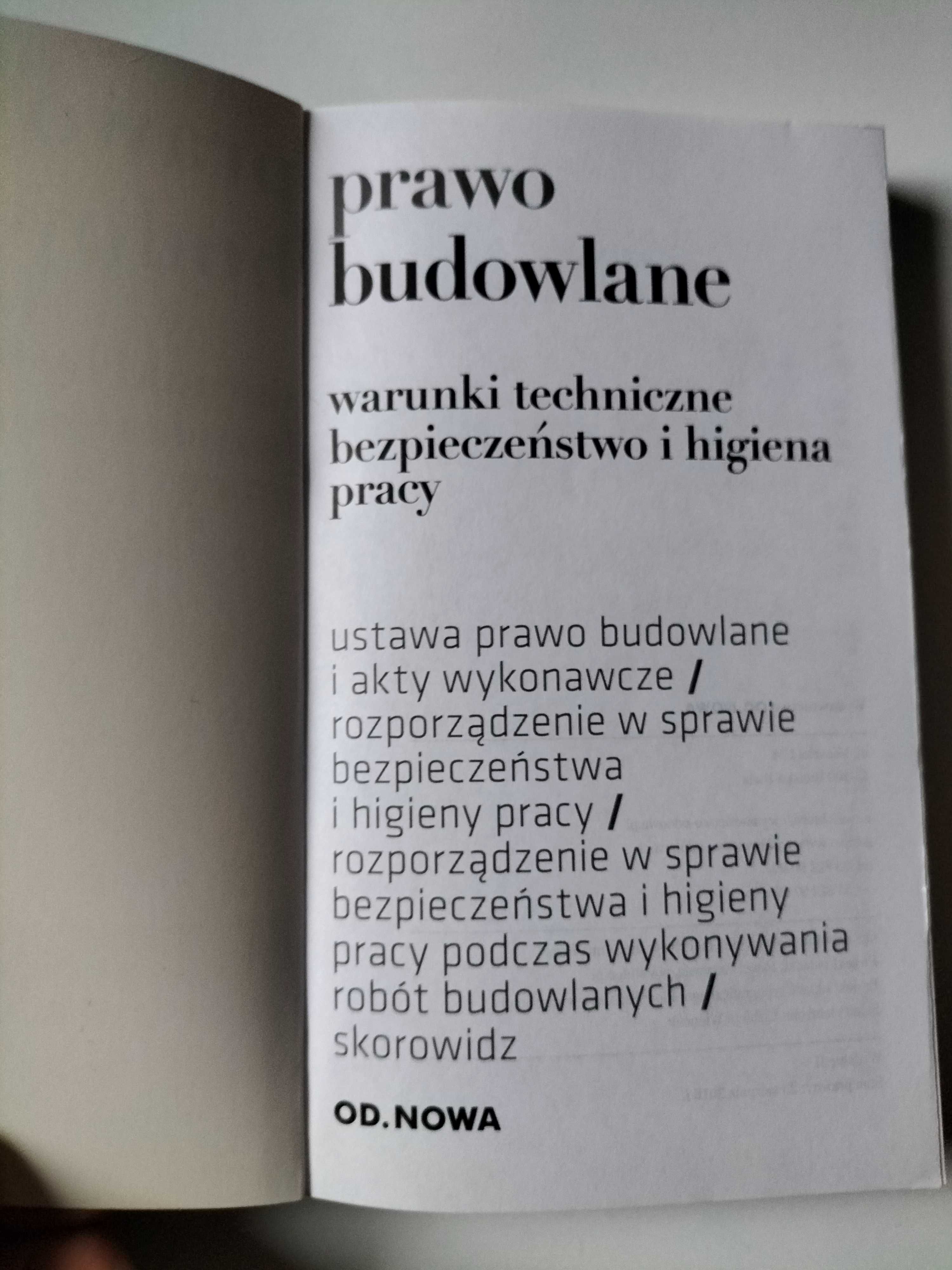 Prawo Budowlane Warunki Techniczne BiHP OD. NOWA