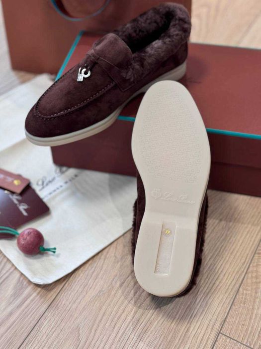 Лофери Loro Piana 39р / утеплені Лоро Пиана LP Лоро Піана Лоферы Lux