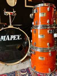 1700,- ZA WSZYSTKO!!! PERKUSJA MAPEX M SERIES birch honey amber