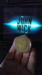 Монета из фильма Джон Уик жетон John Wick Киану Ривз золотая монета