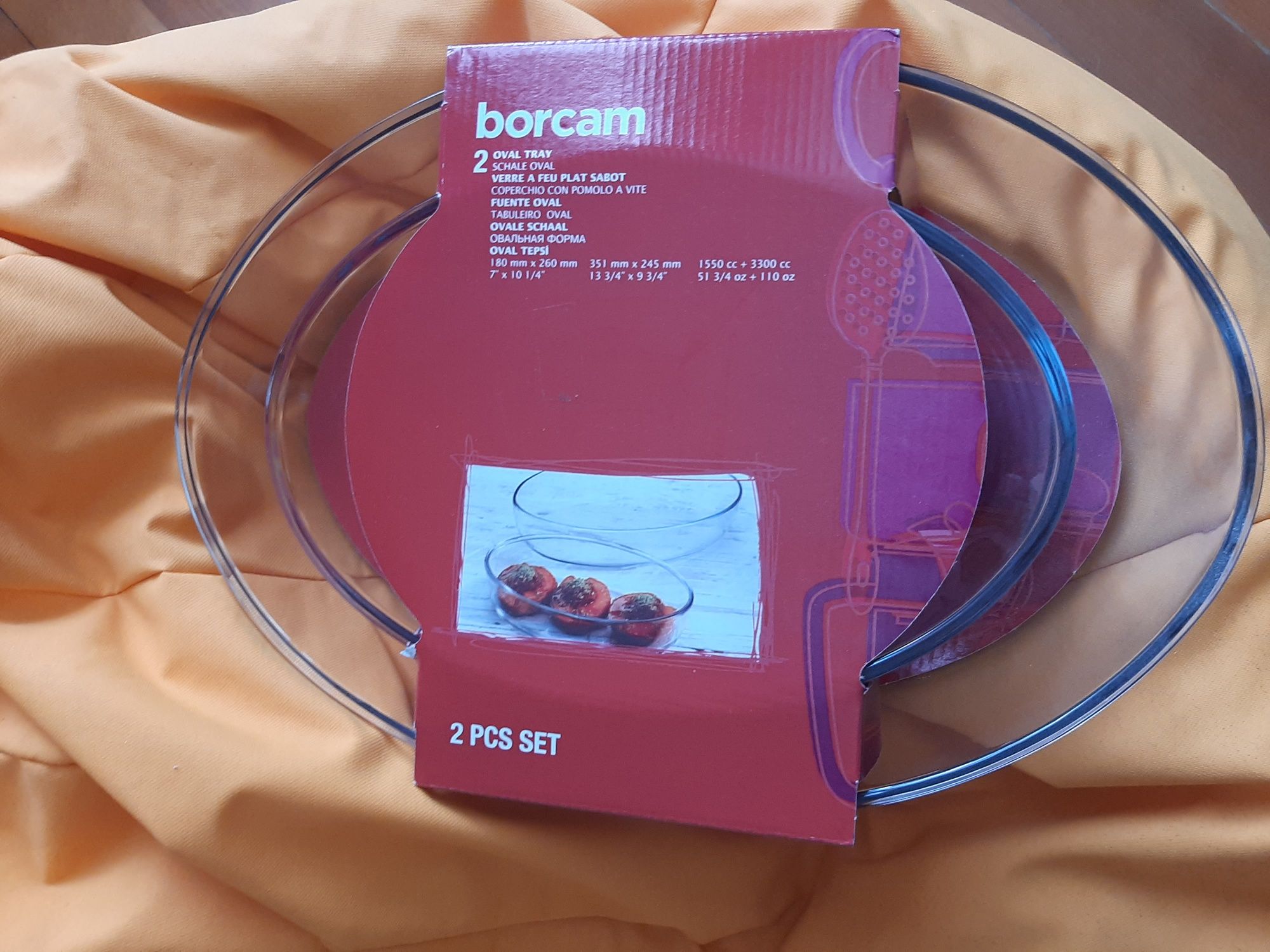 Tabuleiros oval forno