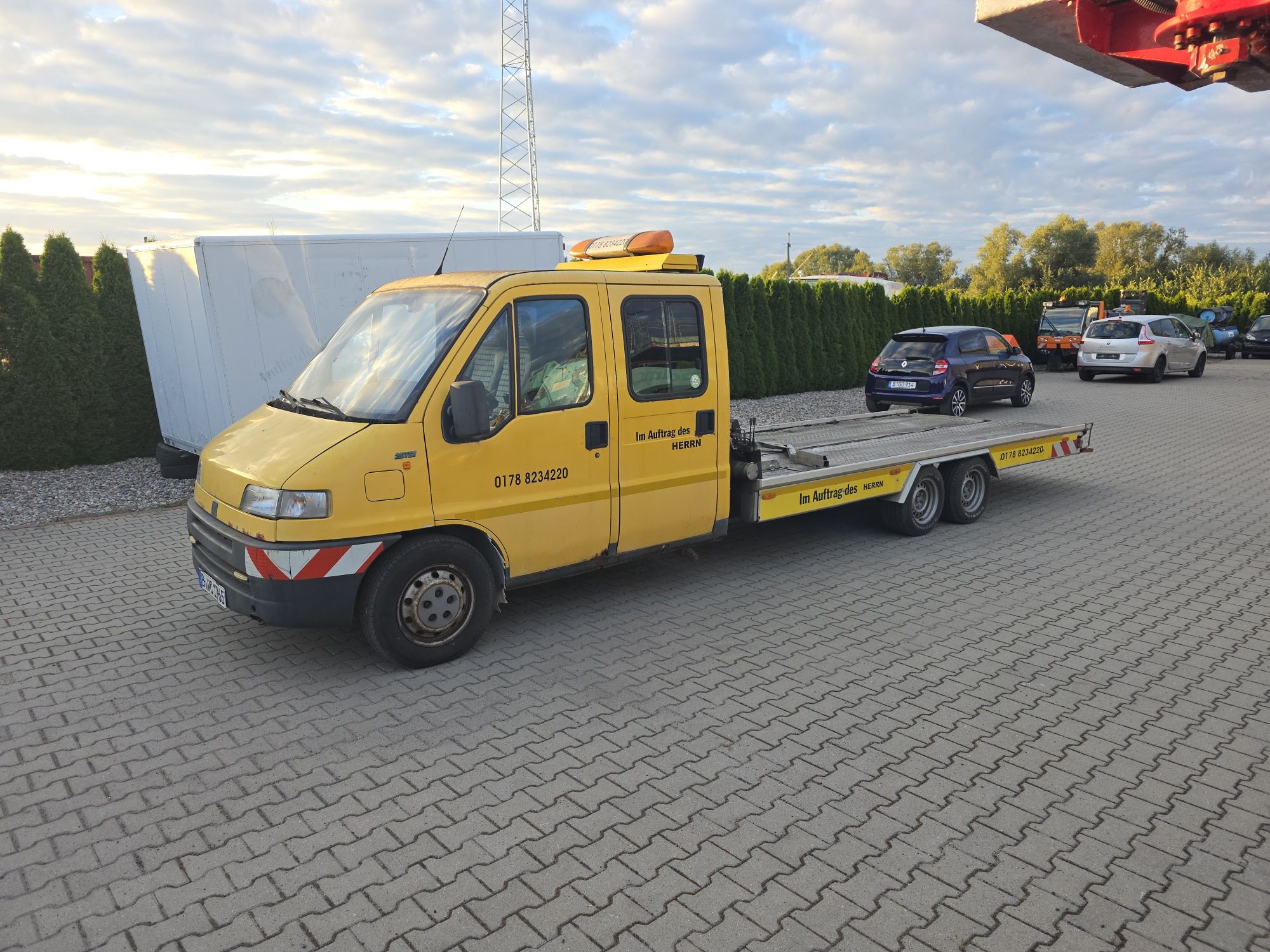 Pomoc drogowa najazd Adac algema fiat Ducato 2.5tdi