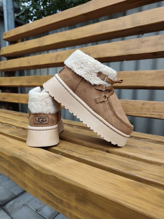 36-41 р чорні черевики чоботи угги жіночі теплі на товсті підошви ugg