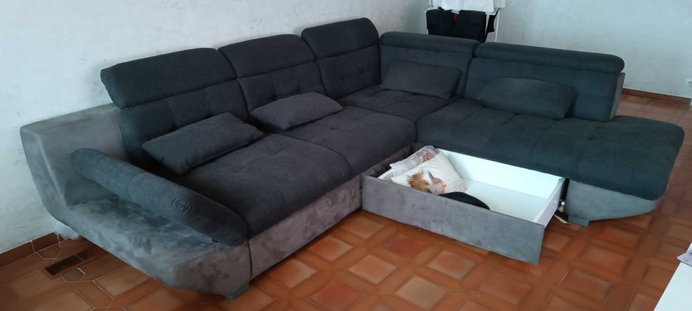 Sofá de canto conversível