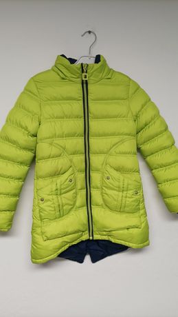 Zielona kurtka zimowa dziecięca 146