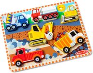 Дерев´яний масивний пазл Melissa Doug Construction Vehicles,транспорт