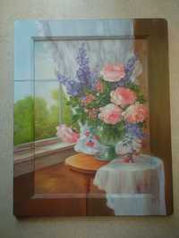 Картина интерьерная ,, Цветы в вазе"
