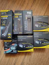 Nitecore HC65 UHE, Nitecore EDC27, EDC33,SRT7I,UT27,MT2A PRO,NU21