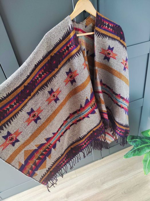 Ponczo boho H&M Indiana